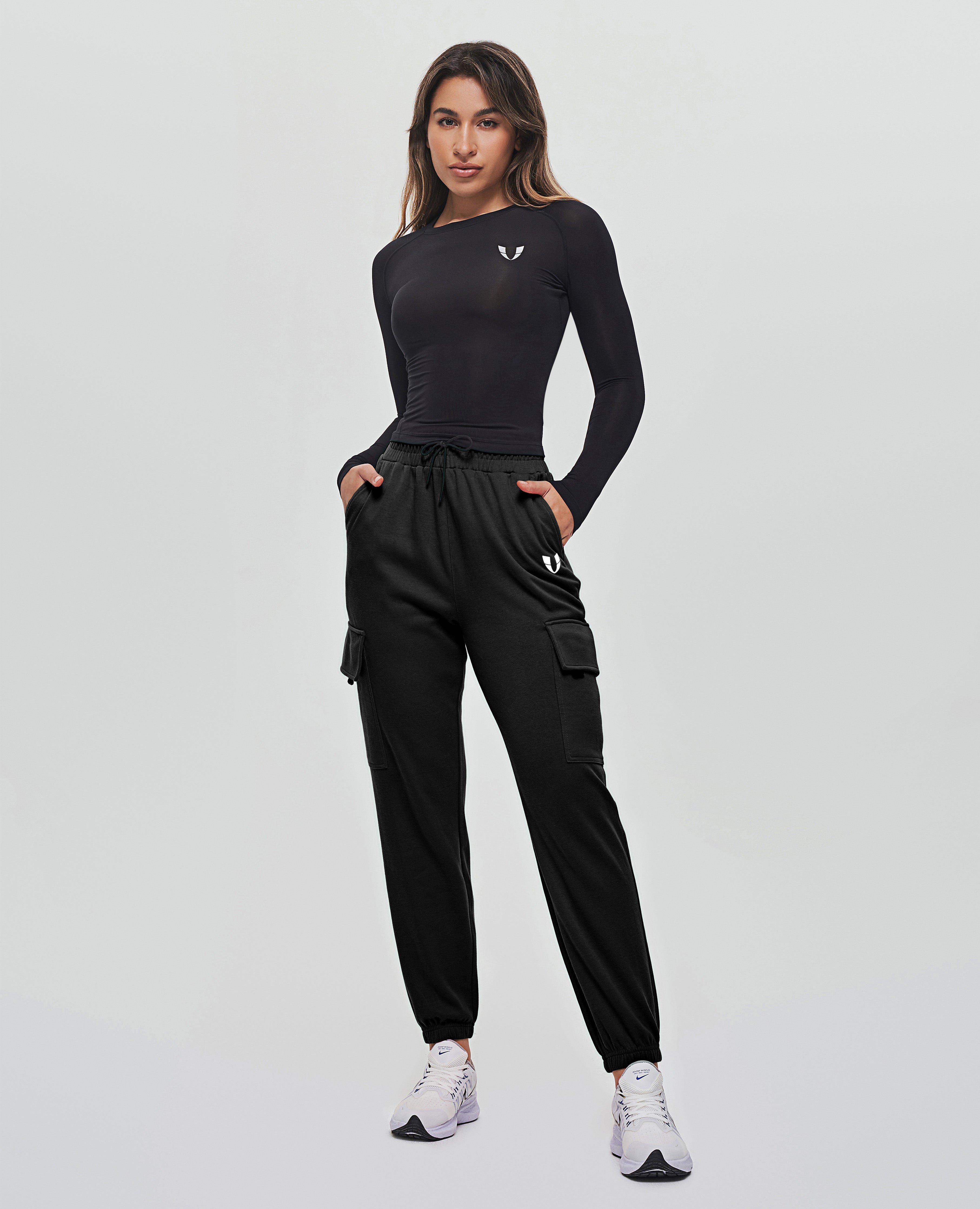 Pantalon de jogging cargo coupe ample - Noir