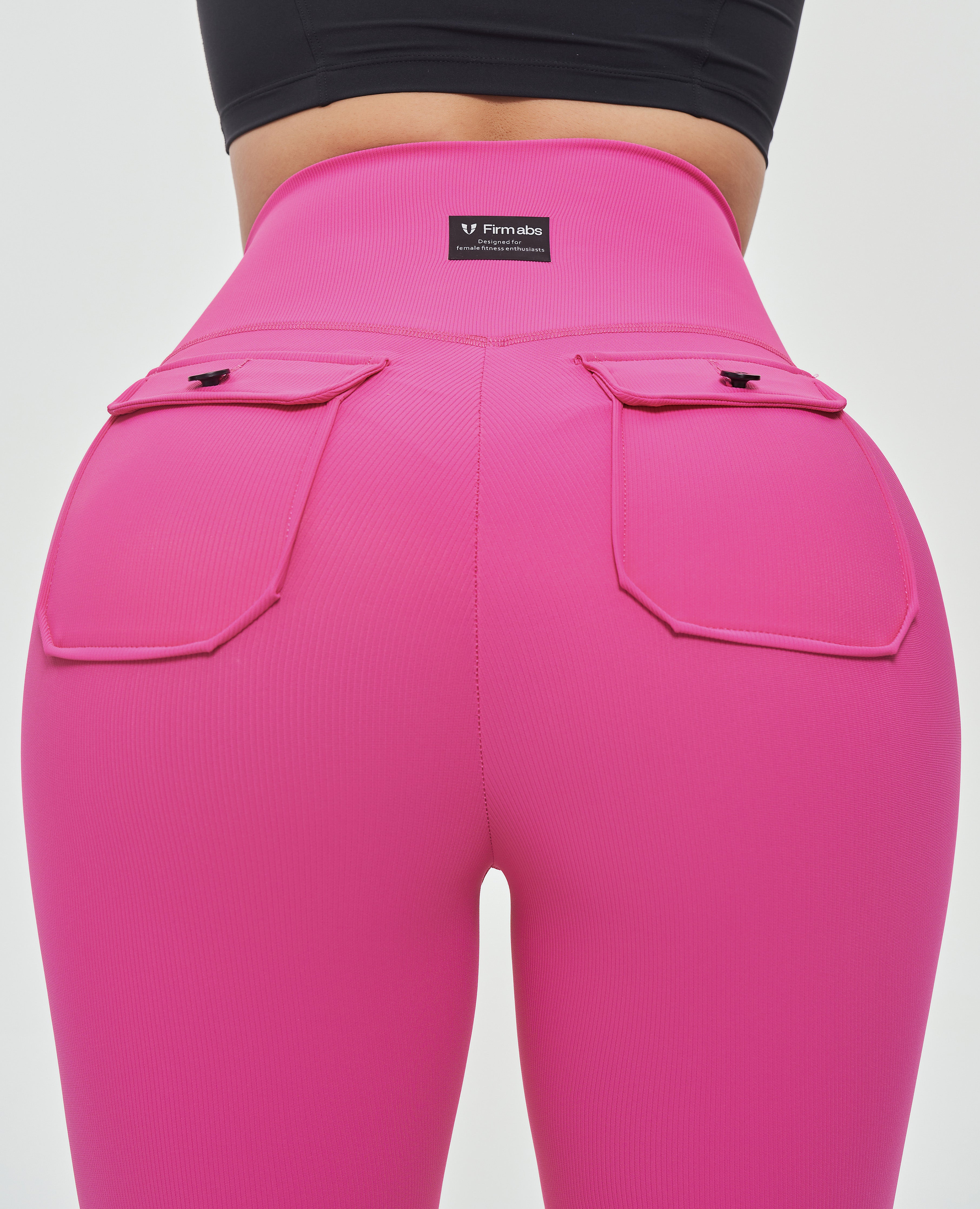 Scrunch Butt Flared Leggings - Fuchsia