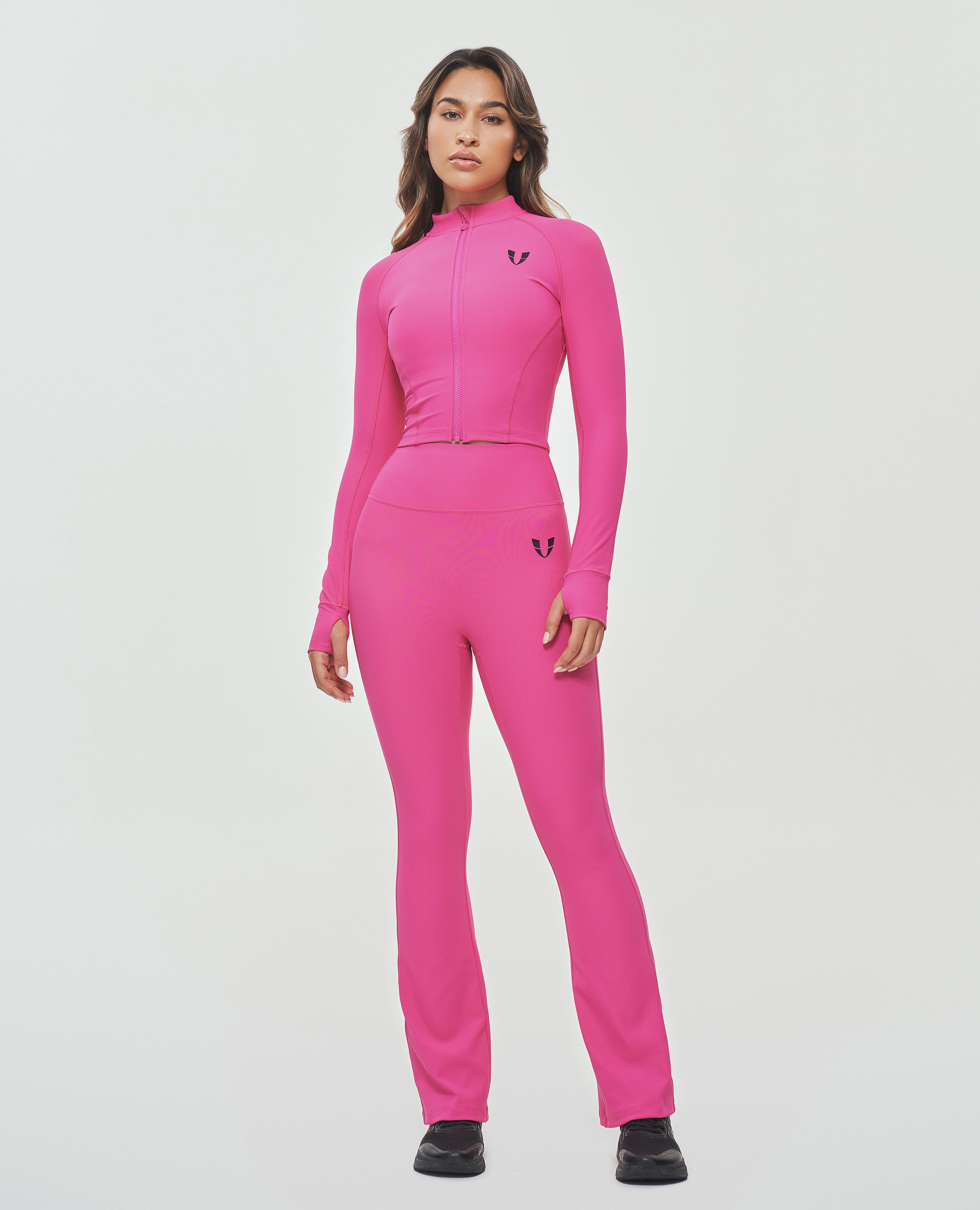 Scrunch Butt Flared Leggings – Fuchsia