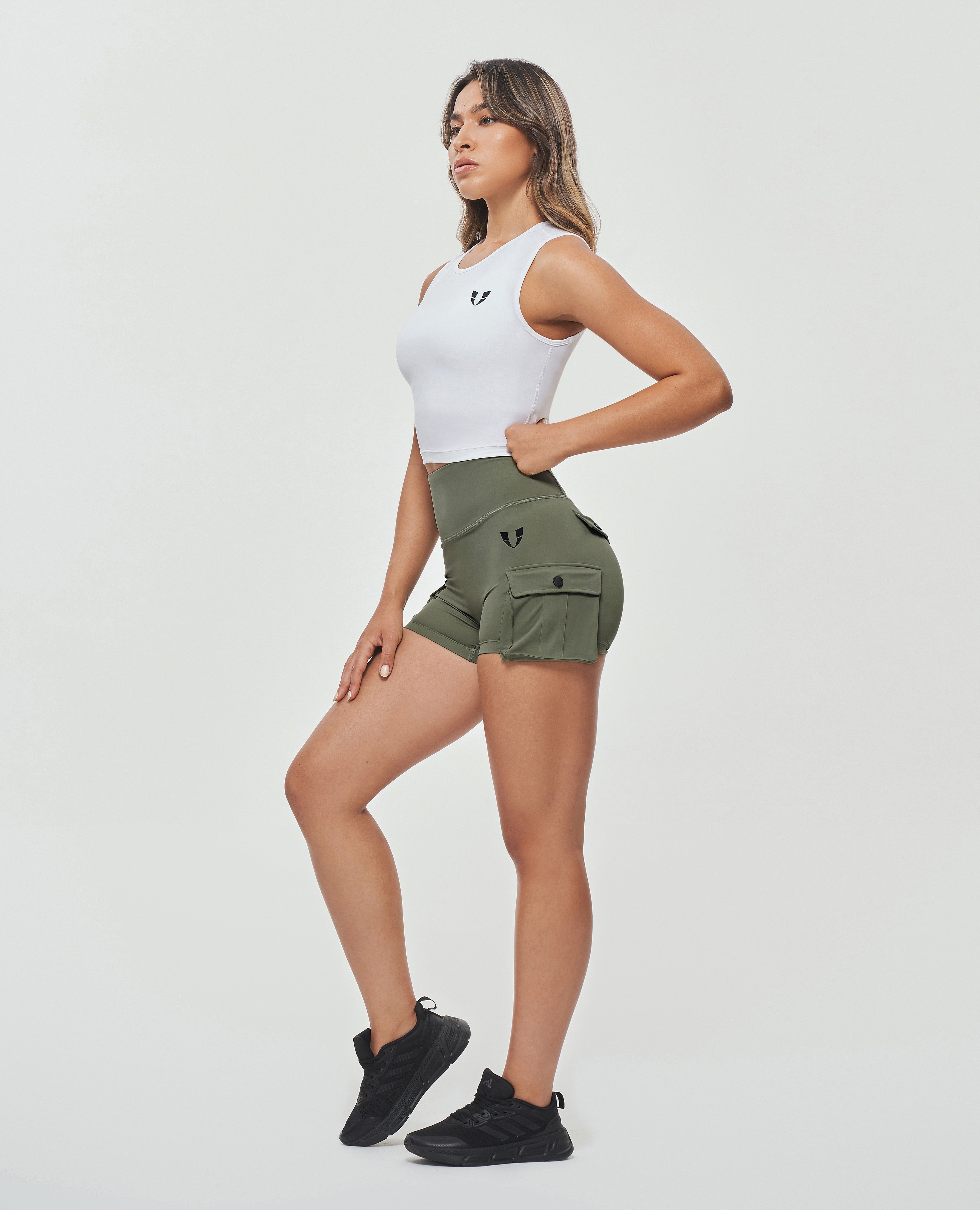 Naadloze atletische tanktop - wit