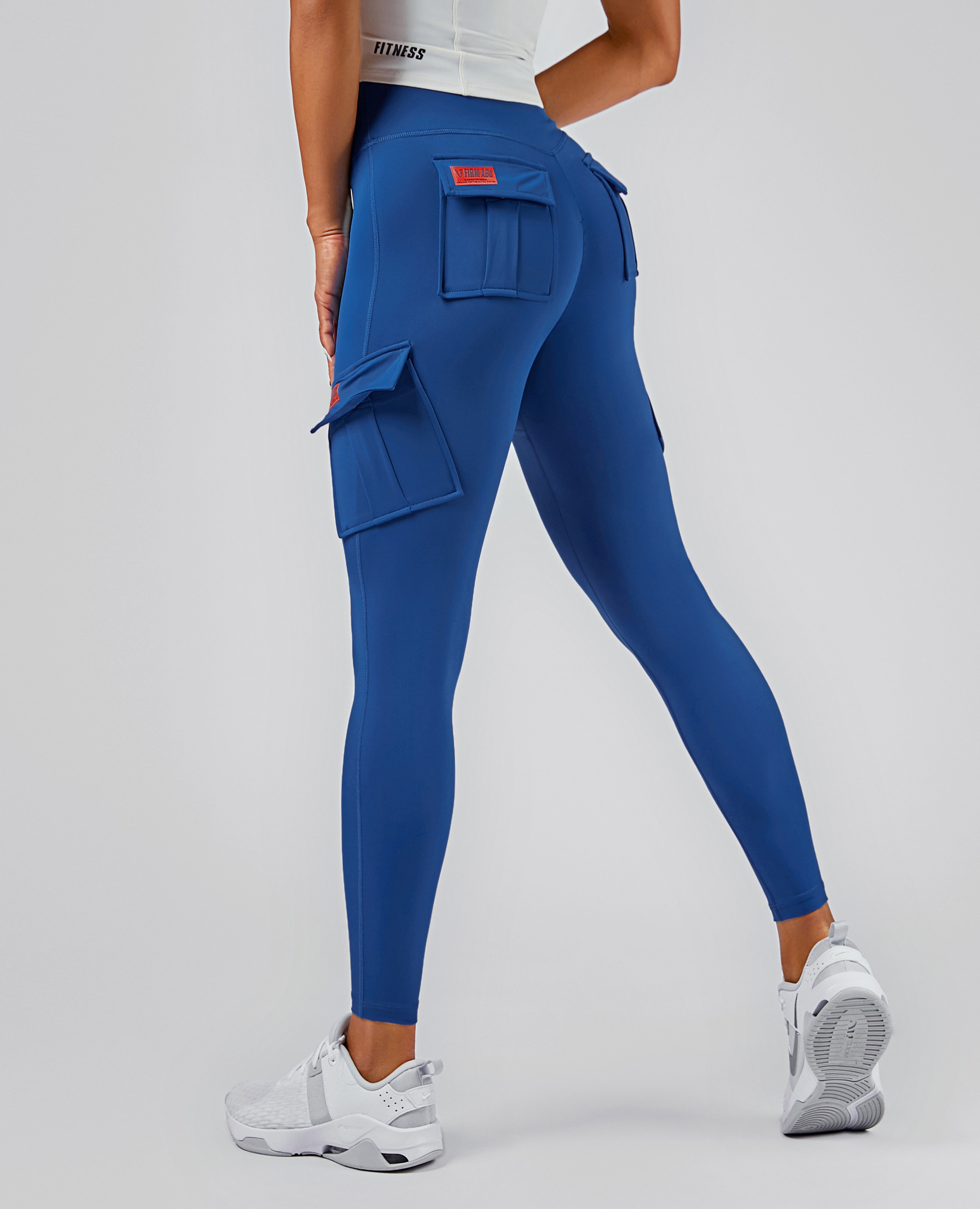 Solo Cargo Leggings - Blue