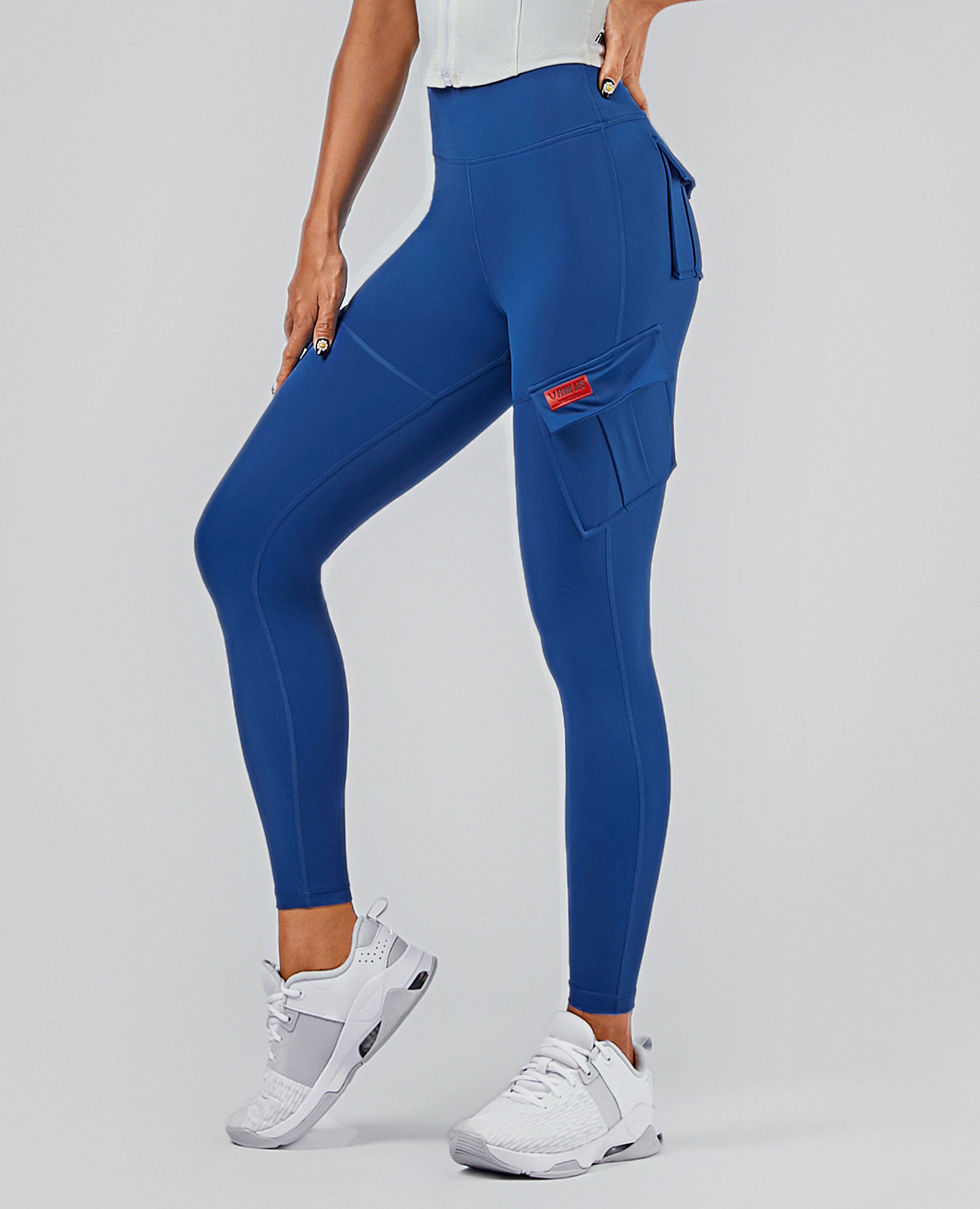 Solo Cargo Leggings - Blue