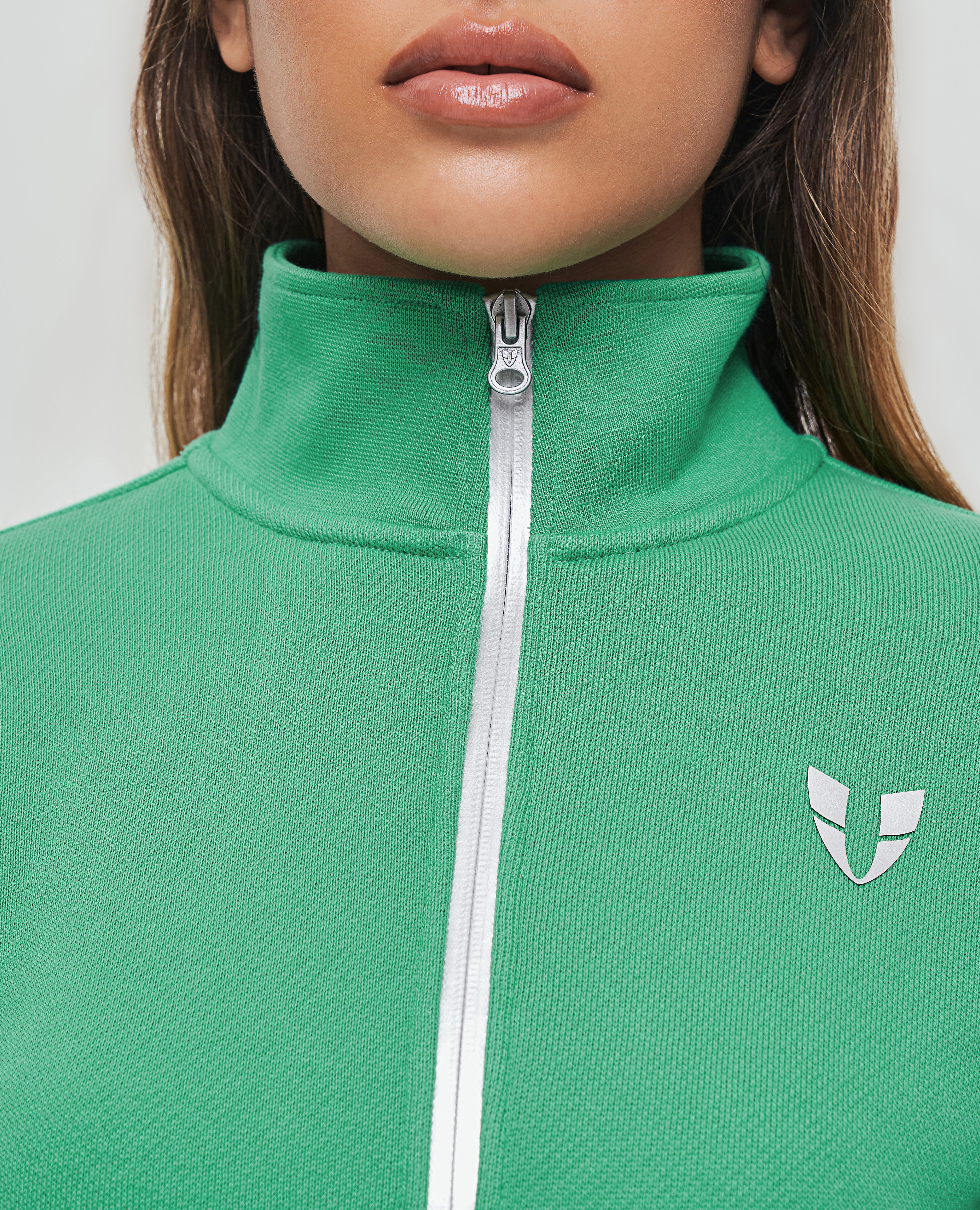 Stand Collar Thermal Jacket - Green
