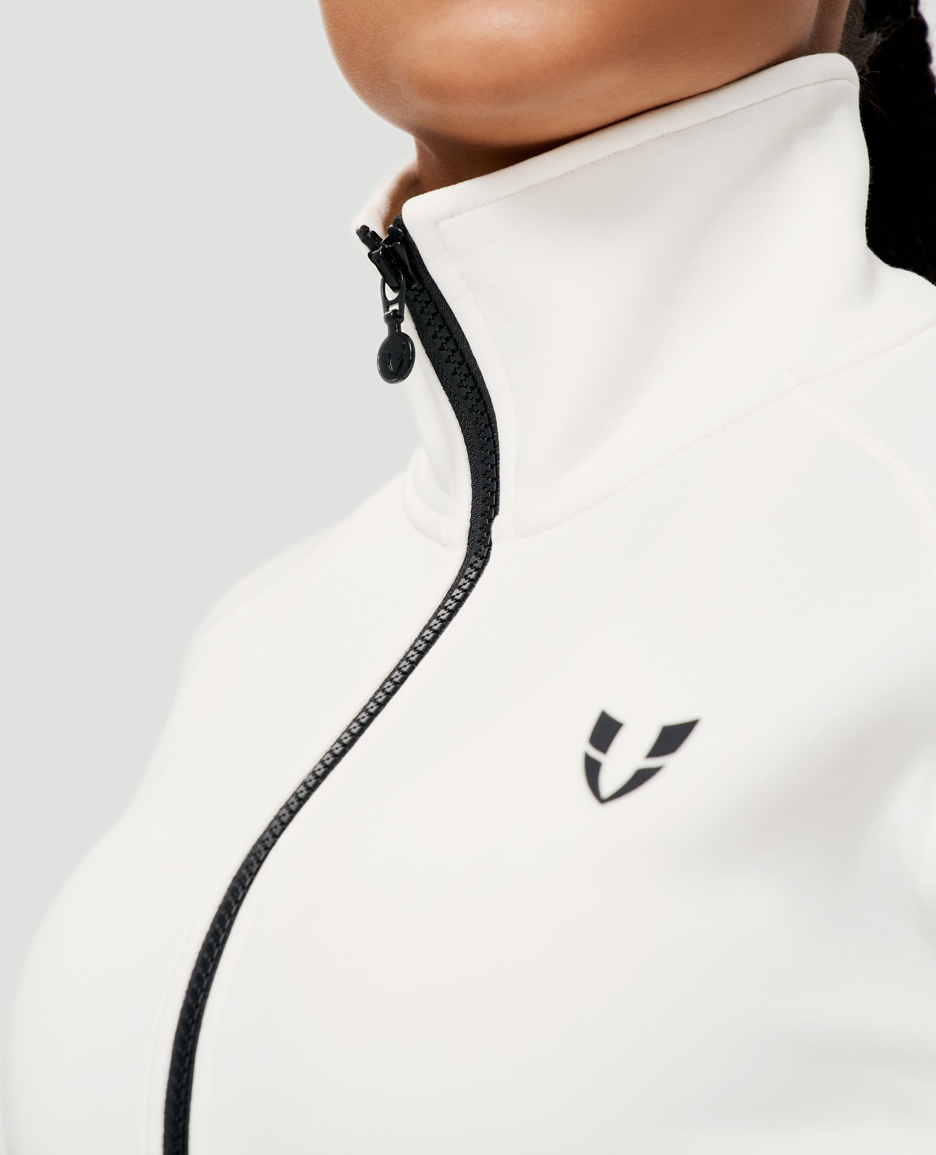 Zip Up Training Jacket - White
