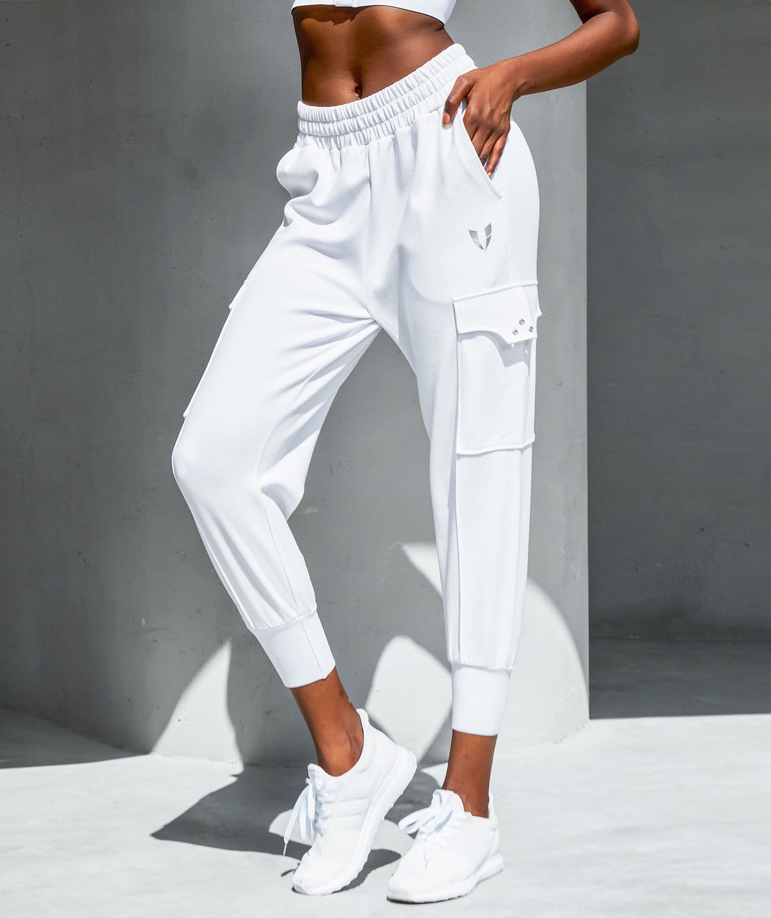 Pantalon de jogging à poches cargo - Blanc
