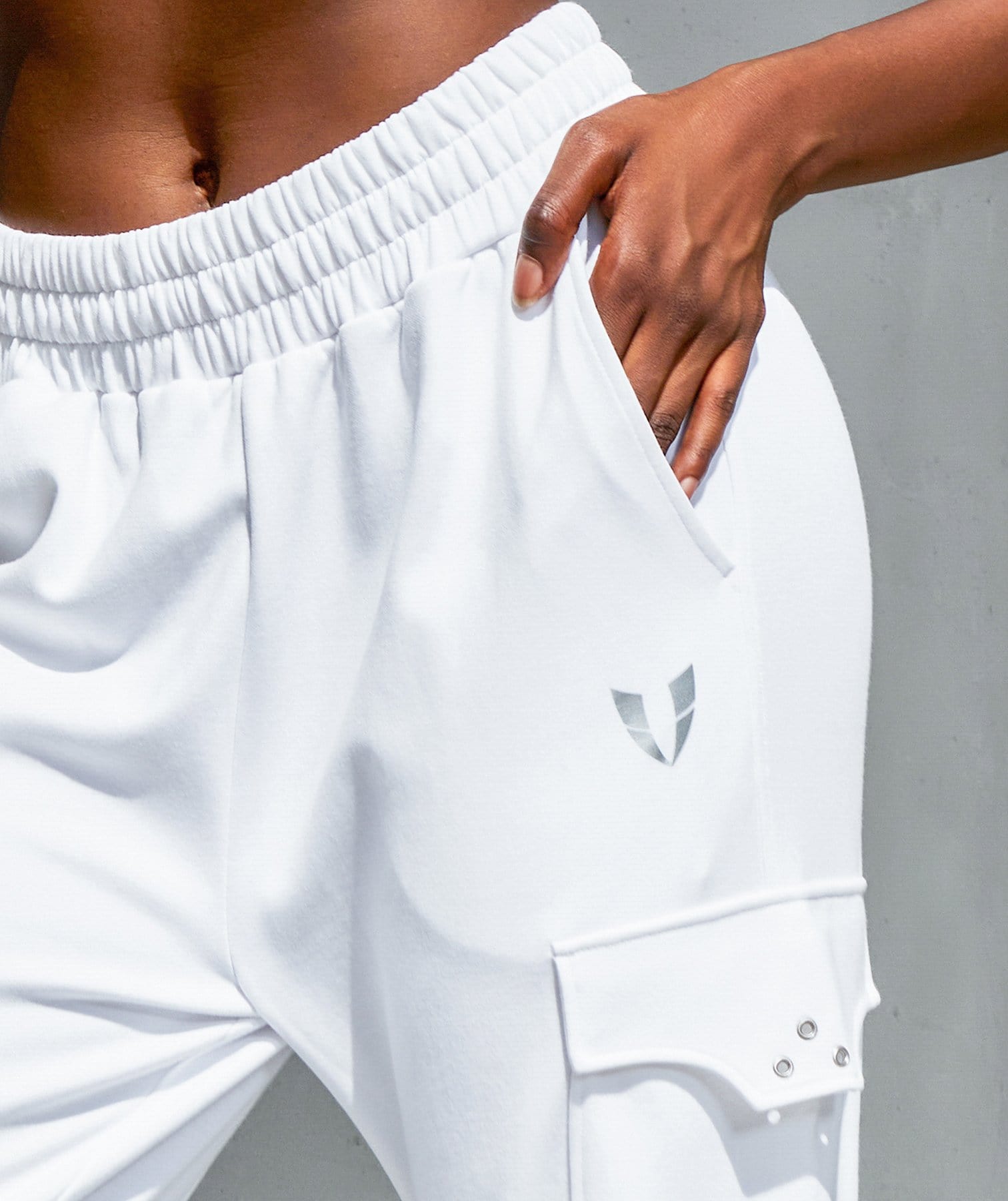 Pantalon de jogging à poches cargo - Blanc