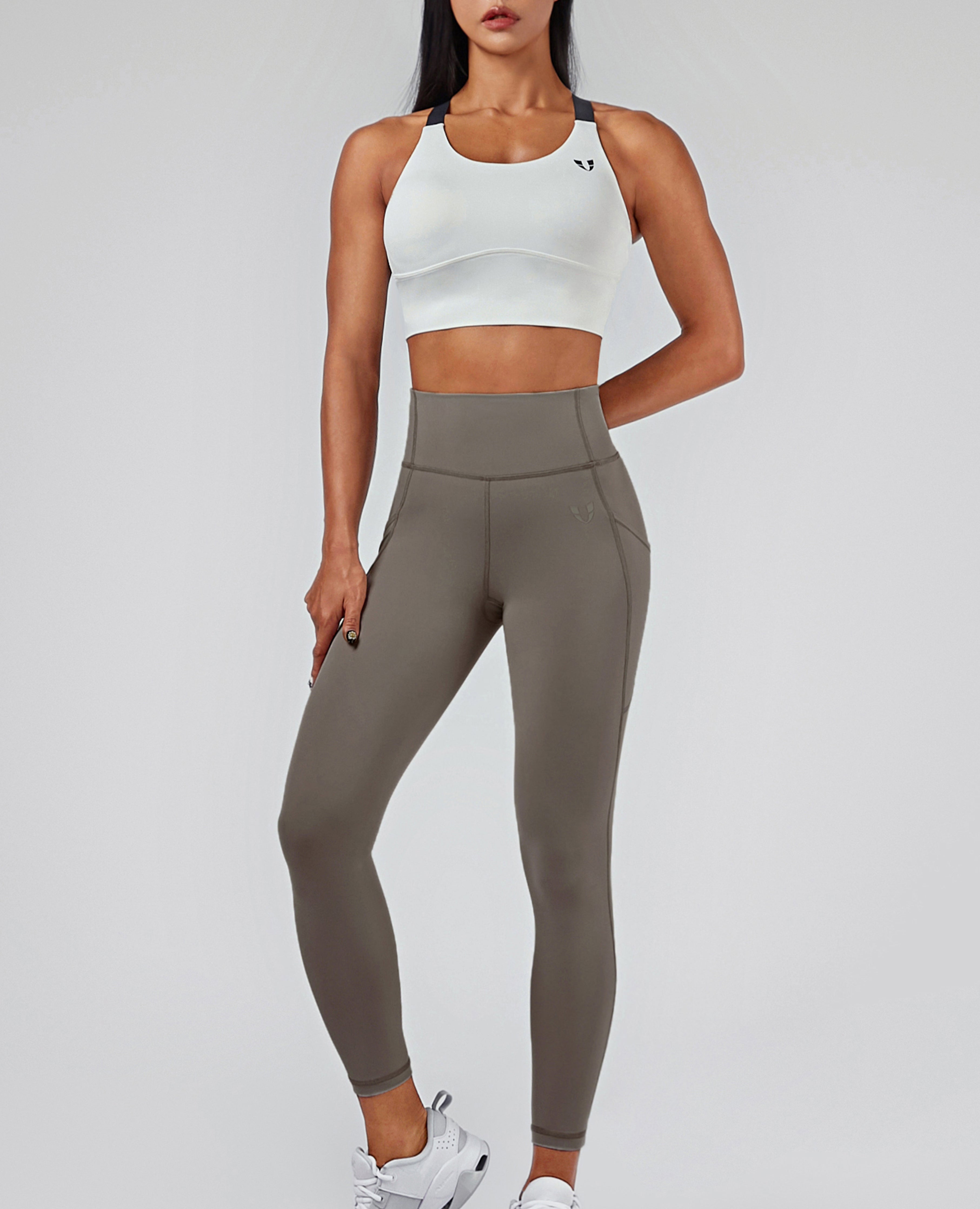 Honeypeach Sculpt Leggings - Gray