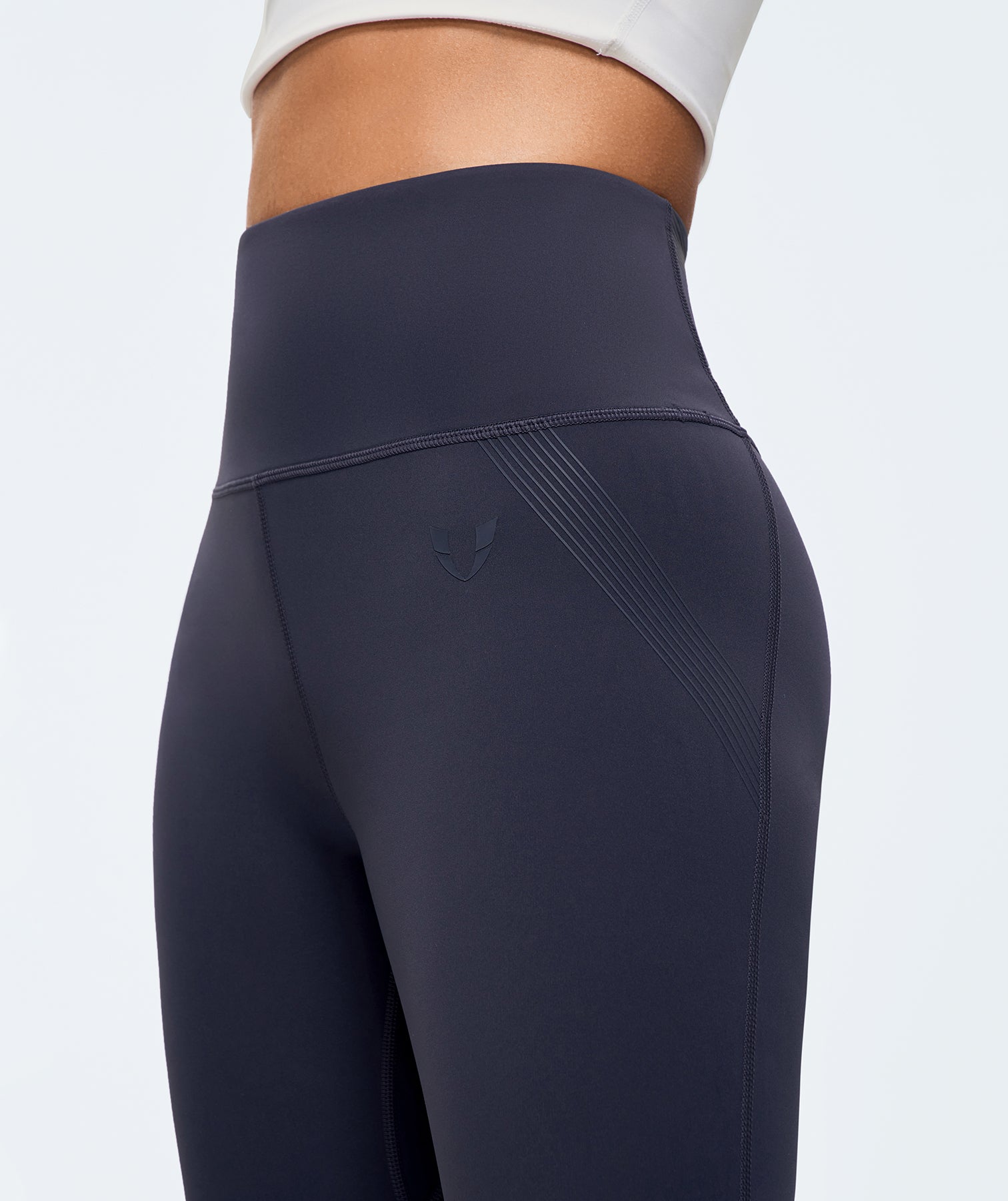 Legging de compression à taille - Bleu foncé